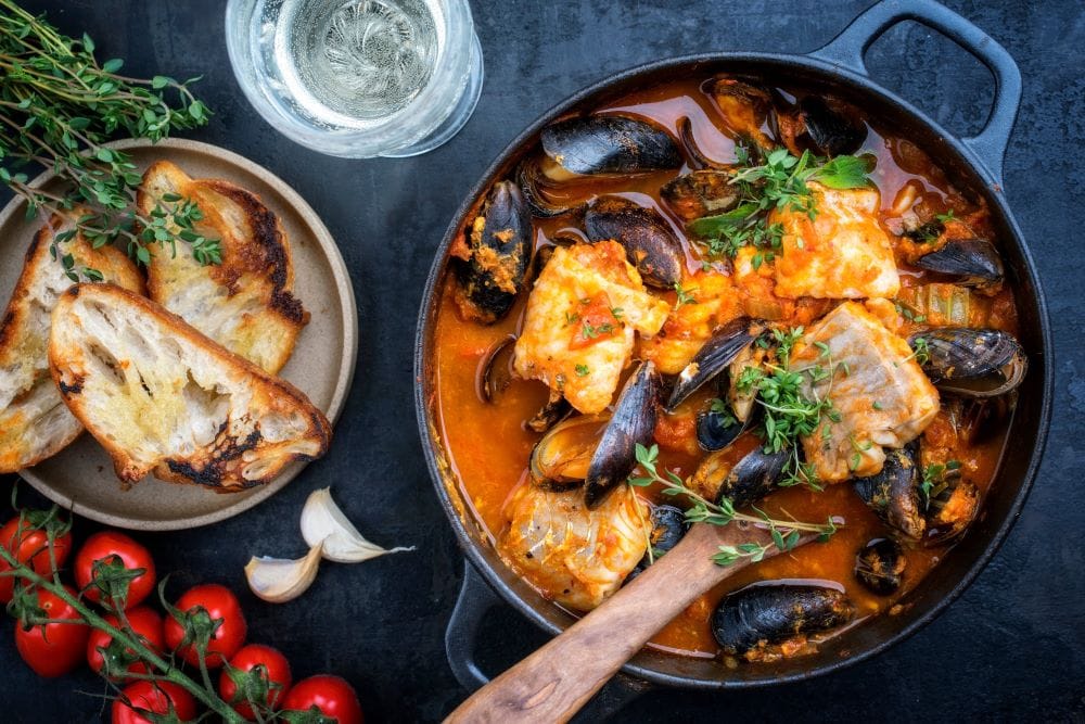 John Dory with Mussels and White Wine Sauce Fish Recipes