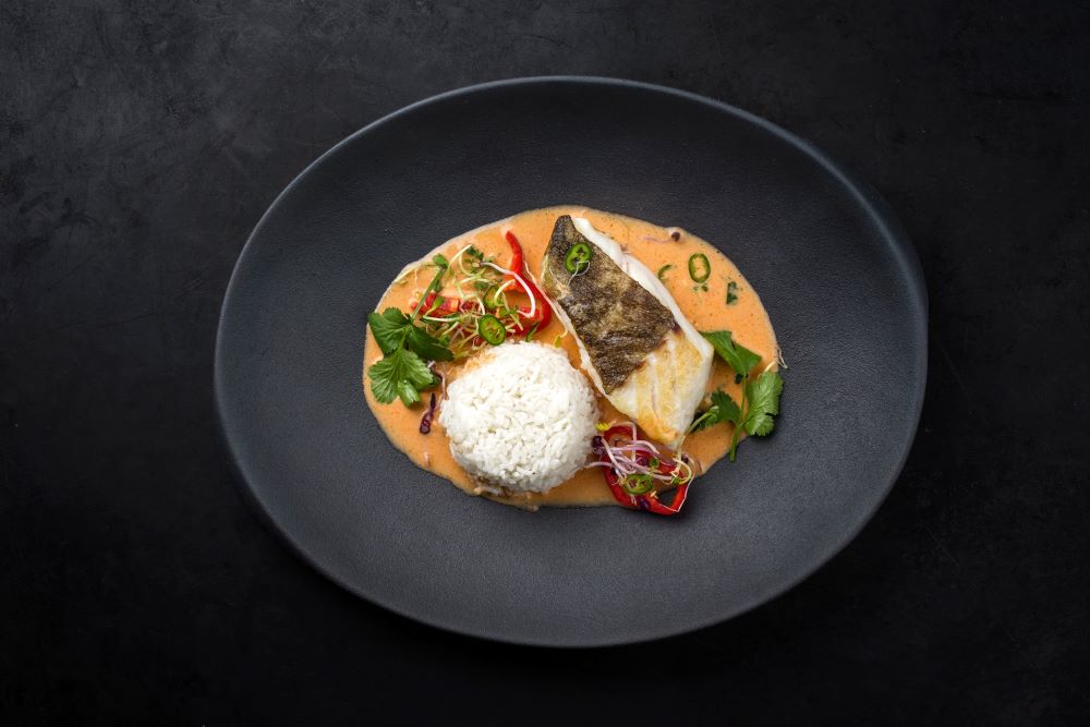 Perch with CoconutCurry Sauce Fish Recipes