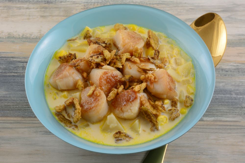 Scallop and Corn Chowder Fish Recipes